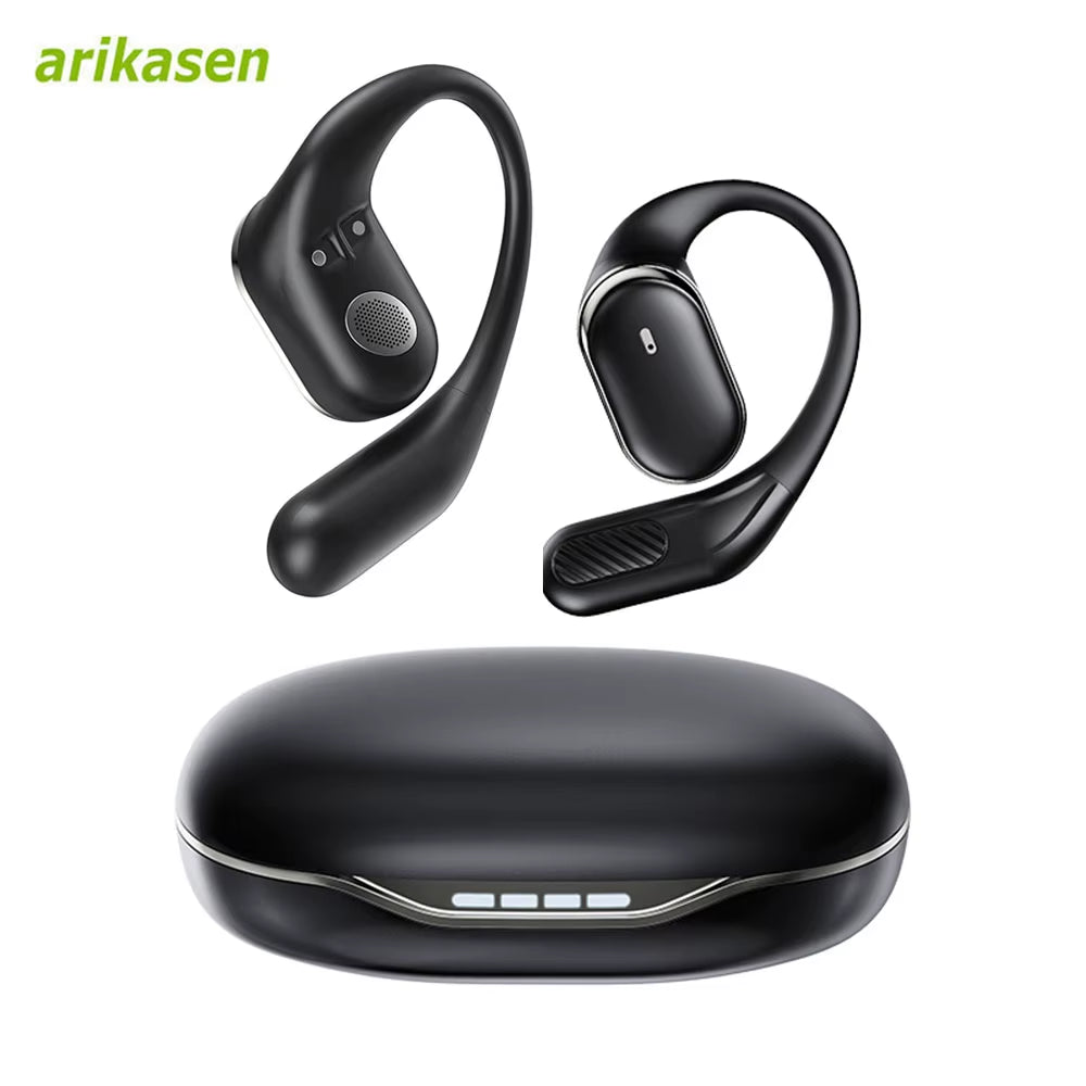 Experience Ultimate Freedom: Bluetooth 5.4 Open Ear Wireless Headphones with 60 Hours Playtime & Dual Mic for Clear Calls - Perfect for Sports!