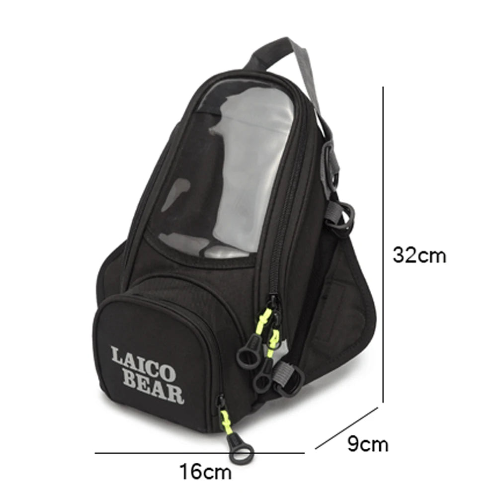 Premium Waterproof Motorcycle Tank Bag - Magnetic Navigation & Oil Reservoir Package