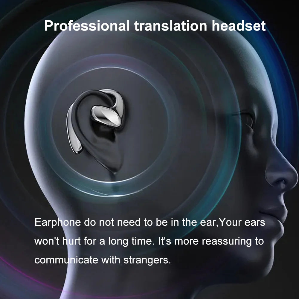 M8 Language Translator Earbuds - Real-Time Translation in 144 Languages for Effortless Travel Communication