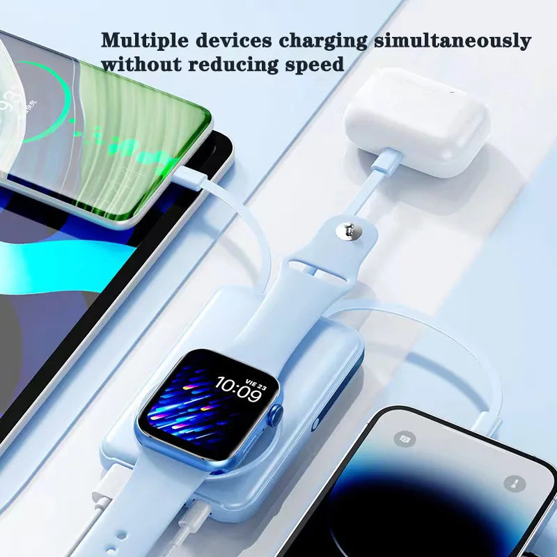 Ultra-Slim 22.5W Wireless Magnetic Power Bank - Fast Charging 10000mAh for Phones & Watches