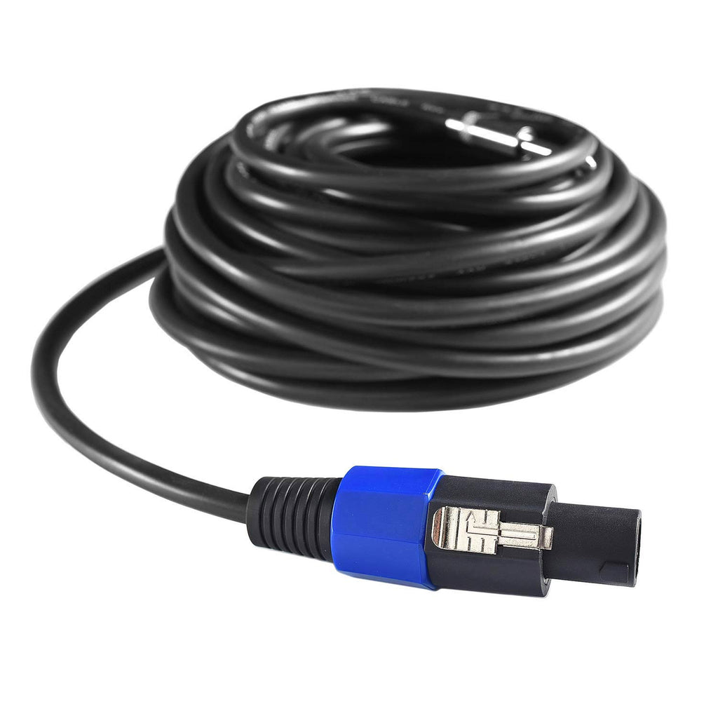 2Pcs 10Ft Pro Speakon to Speakon Cable 7Mm Twist Lock Audio Speaker Wire