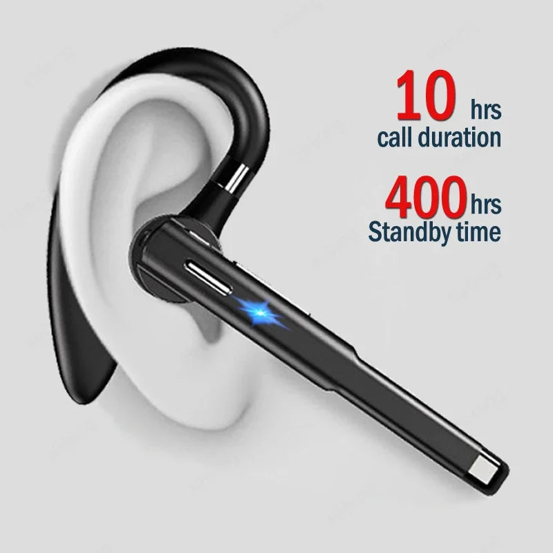 Premium Bluetooth Wireless Headphones with Microphone - Noise Cancelling Earphones for Handsfree Business & Driving