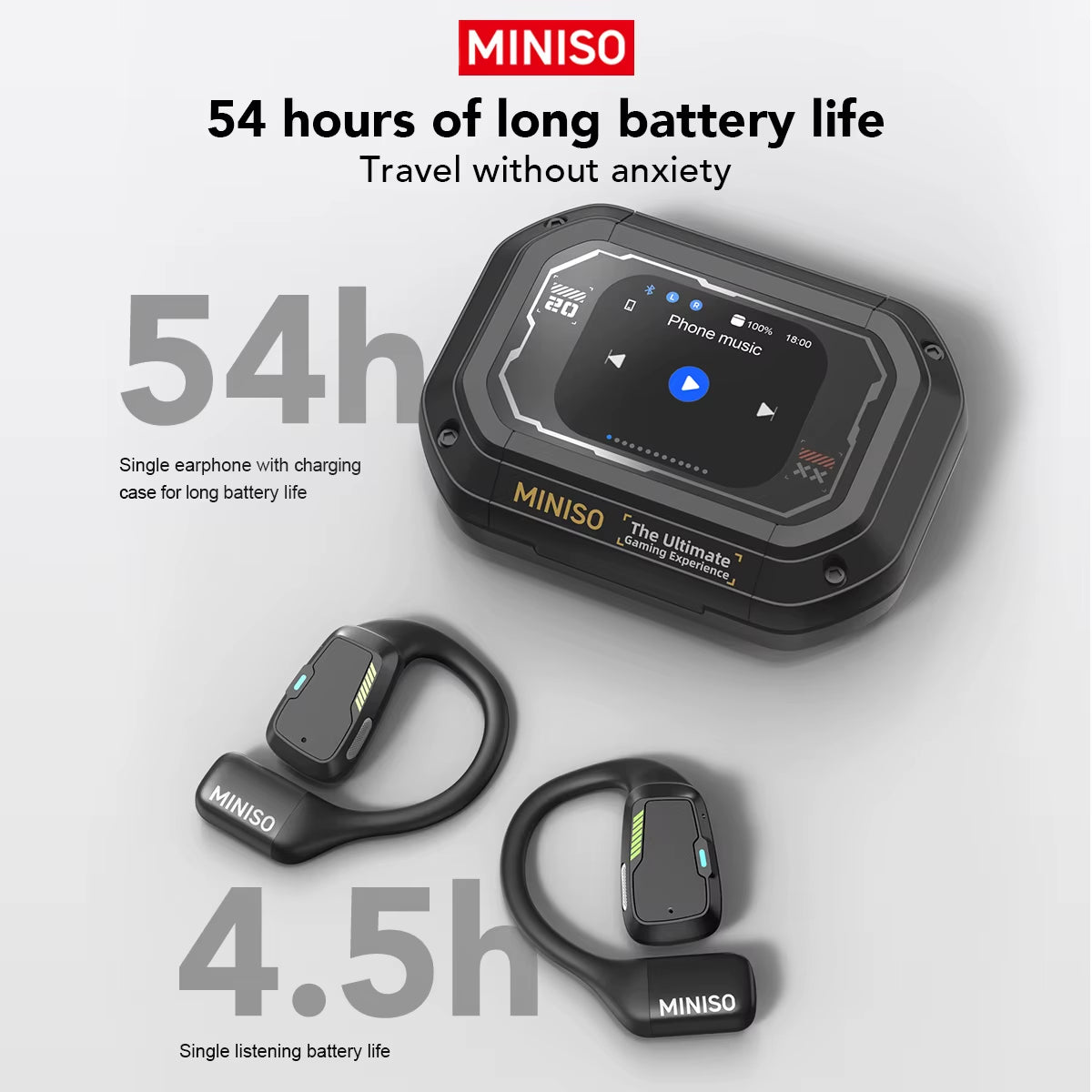 M98 Wireless Bluetooth Headphones - Sports & Gaming Earbuds with ASMR APP Translation & IPX5 Water Resistance