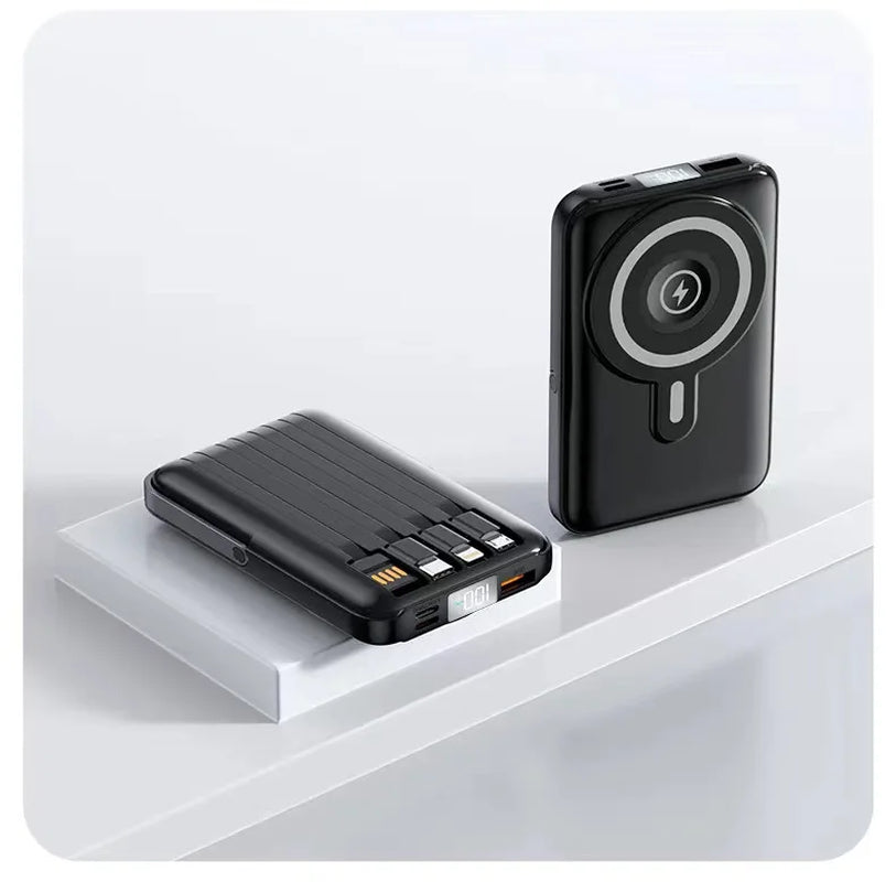 Ultra-Slim 22.5W Wireless Magnetic Power Bank - Fast Charging 10000mAh for Phones & Watches