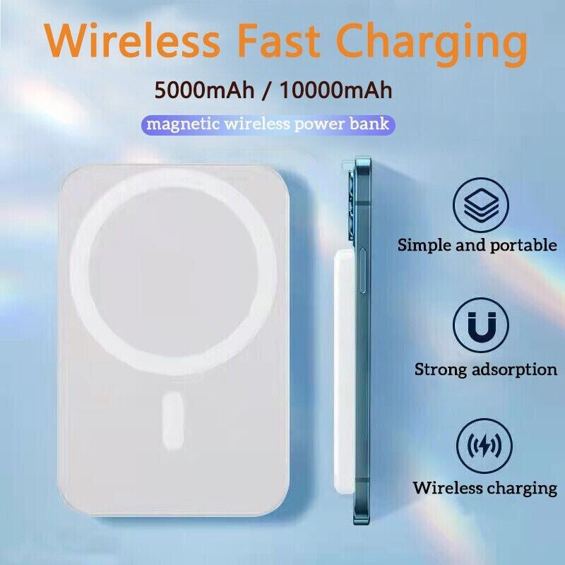 Power Up Your iPhone with Our 10000mAh Magnetic Wireless Charger – Effortless Charging for On-the-Go!