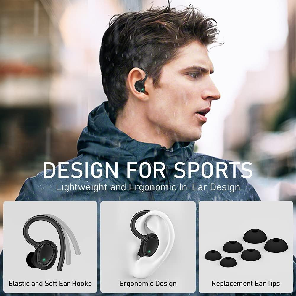 Experience Unmatched Sound with Our Wireless Bluetooth 5.1 Earbuds - Perfect for Sports, Gaming, and Travel! IPX7 Waterproof, Deep Bass, and 48 Hours of Playtime!