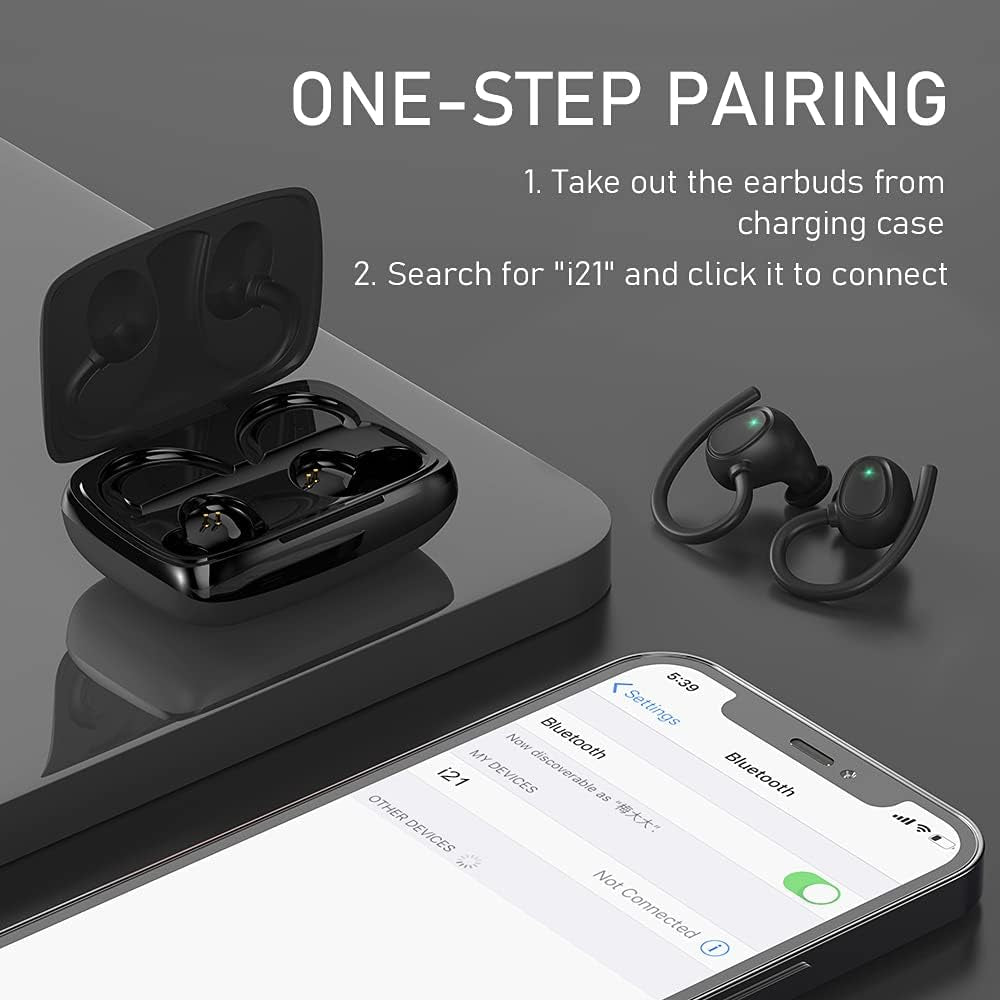 Experience Unmatched Sound with Our Wireless Bluetooth 5.1 Earbuds - Perfect for Sports, Gaming, and Travel! IPX7 Waterproof, Deep Bass, and 48 Hours of Playtime!