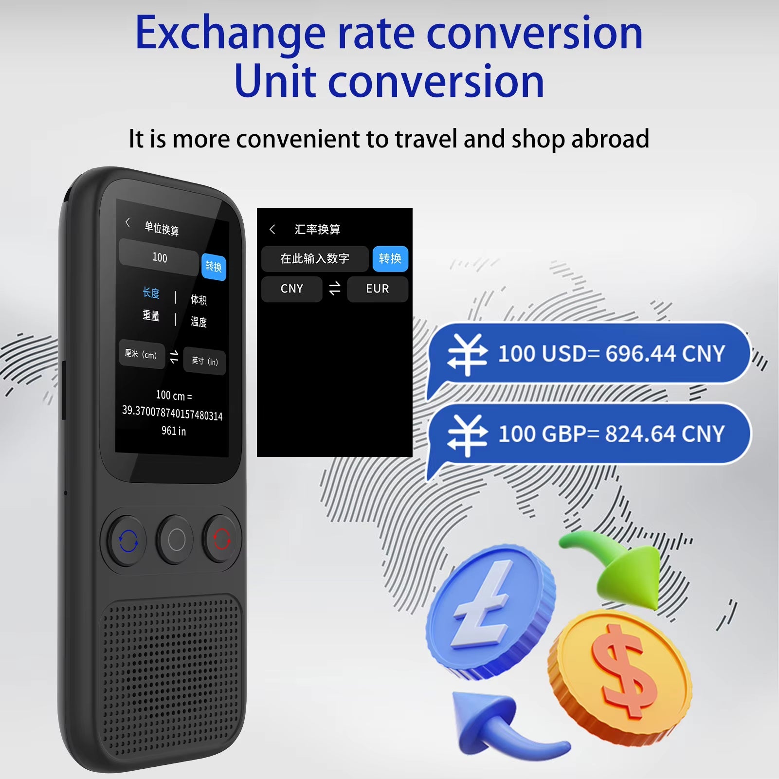 S80 AI Language Translator Device - Effortless Communication in 138 Languages with Offline Support