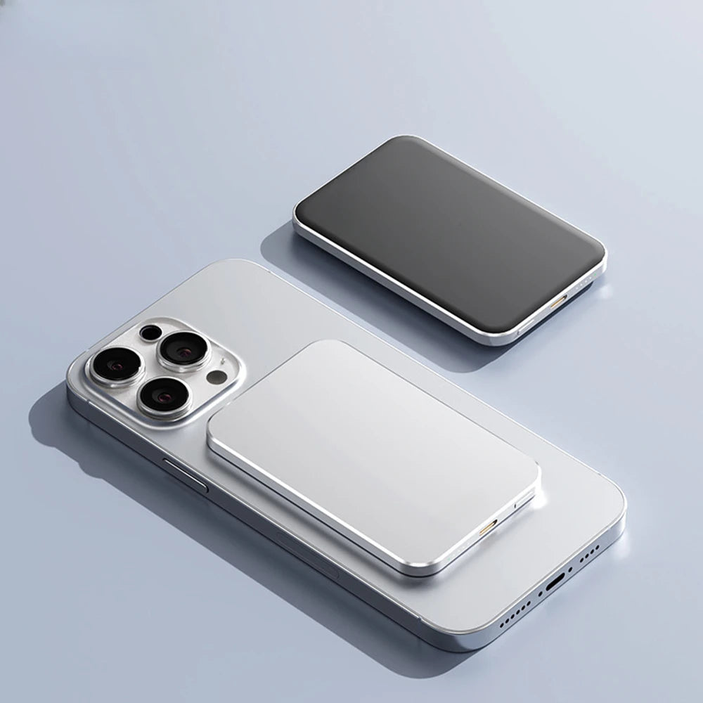 Compact Magnetic Wireless Power Bank 5000mAh - PD20W Charger for MagSafe iPhone, Samsung & Xiaomi