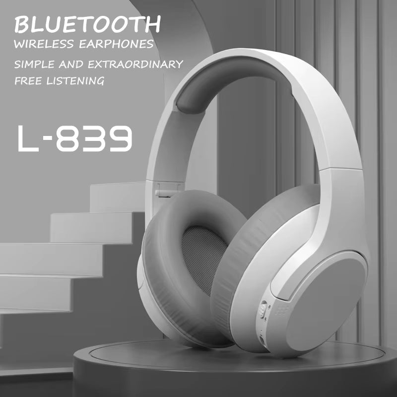 L839 Bluetooth 5.3 Foldable Gaming Headset - Sport Earphones with Mic for Ultimate Music Experience