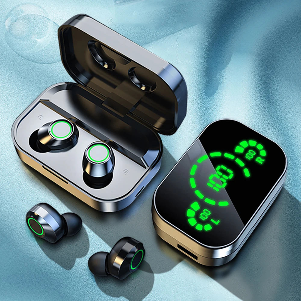 High-Performance NES TWS Wireless Bluetooth Earbuds - Sport Stereo Headphones with Built-In Microphone for HD Calls and Gaming