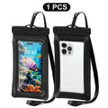 2-Pack Waterproof Phone Pouch & Case - IPX8 Floating Dry Bag for Beach Use - Fits Phones Up to 7.2 Inches