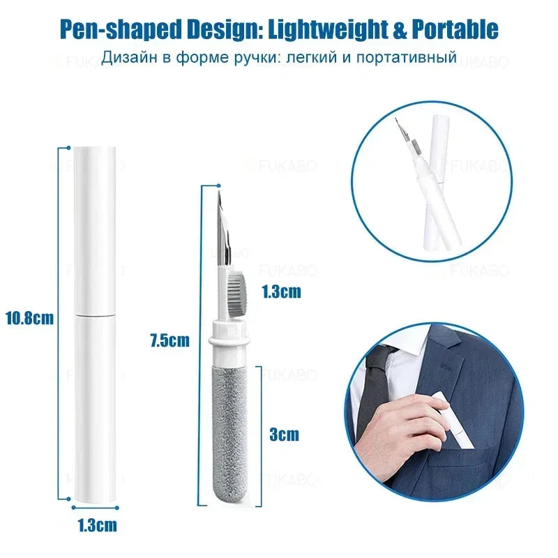 Premium Bluetooth Earphones Cleaning Kit - Brush Pen for AirPods Pro 3, 2, 1 & Xiaomi iPhone Earbuds