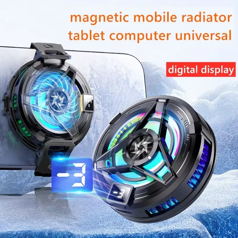 SL17 Magnetic Phone Cooler - 2-in-1 Gaming Fan & Fast Semiconductor Cooling for iOS/Android Devices