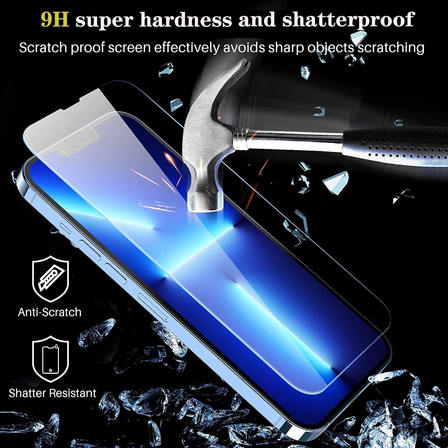 Ultimate 3-PACK Tempered Glass Screen Protectors for iPhone 16, 15, 14, 13, 12, 11 Pro Max, XR, and X - Unmatched Clarity and Protection!