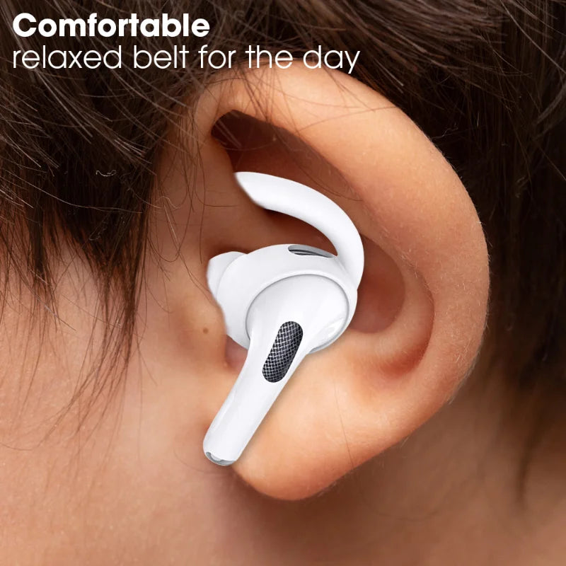 Premium Silicone Ear Hooks for Apple AirPods Pro - Anti-Slip Eartips for Ultimate Comfort and Secure Fit