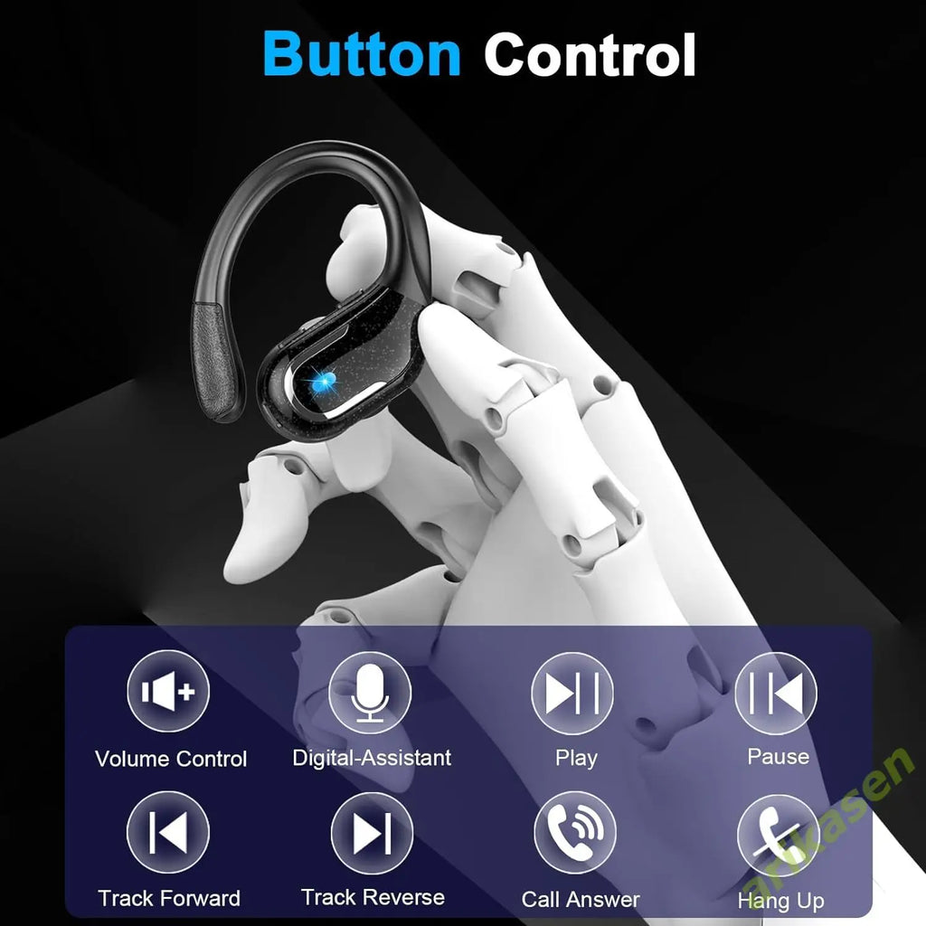 Ultimate 75Hrs Bluetooth 5.3 Waterproof Earphones with ENC Noise Cancelling Mic - Deep Bass for Sports & Gym