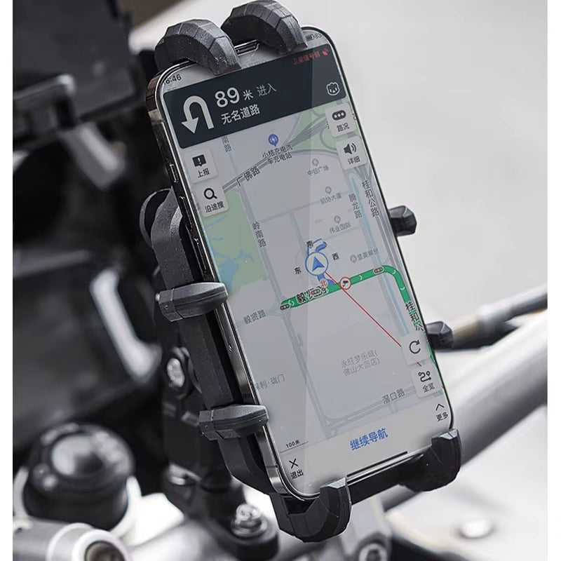 Ultimate Motorcycle Wireless Charging Phone Holder - 3.0 Quick Charger for 4-7 Inch Devices - GPS & Cellphone Handlebar Mount