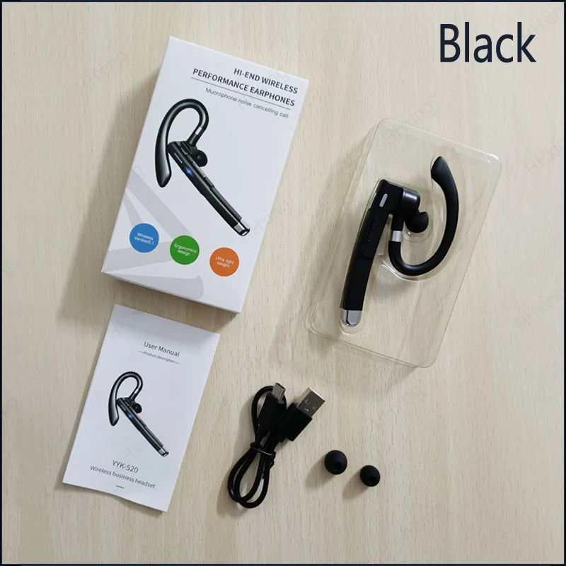 Premium Bluetooth Wireless Headphones with Microphone - Noise Cancelling Earphones for Handsfree Business & Driving