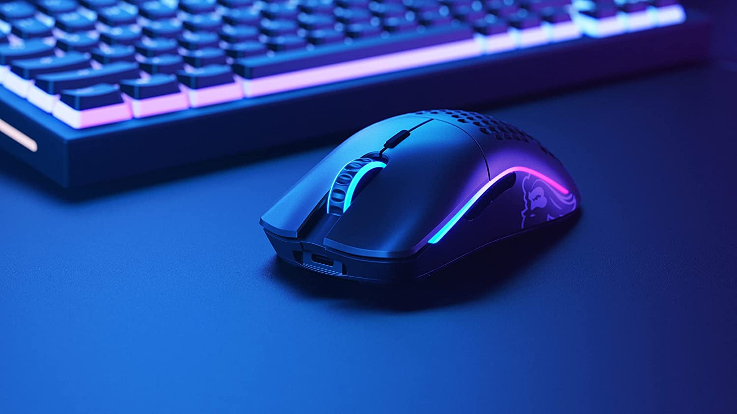 Unleash Your Gaming Potential with the Model O Wireless Gaming Mouse - Ultra-Lightweight, 69G Honeycomb Design, RGB Customization, and Lag-Free 2.4GHz Connectivity for Up to 71 Hours of Play - Matte Black