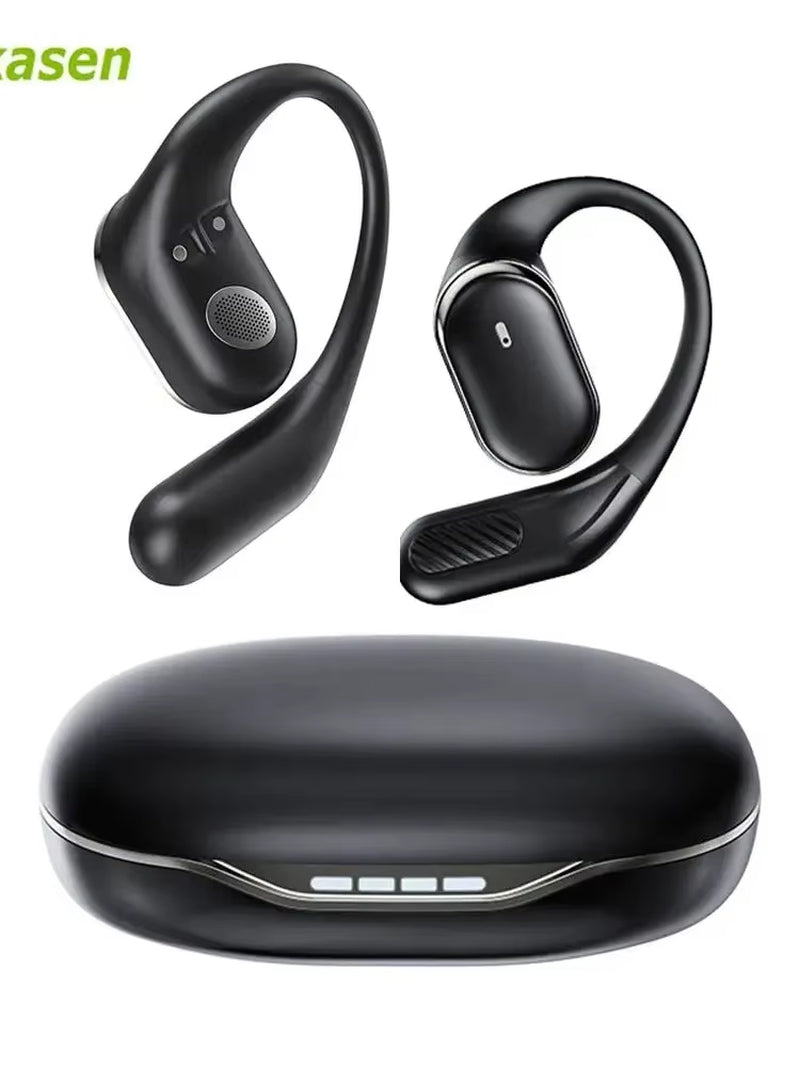 Experience Ultimate Freedom: Bluetooth 5.4 Open Ear Wireless Headphones with 60 Hours Playtime & Dual Mic for Clear Calls - Perfect for Sports!