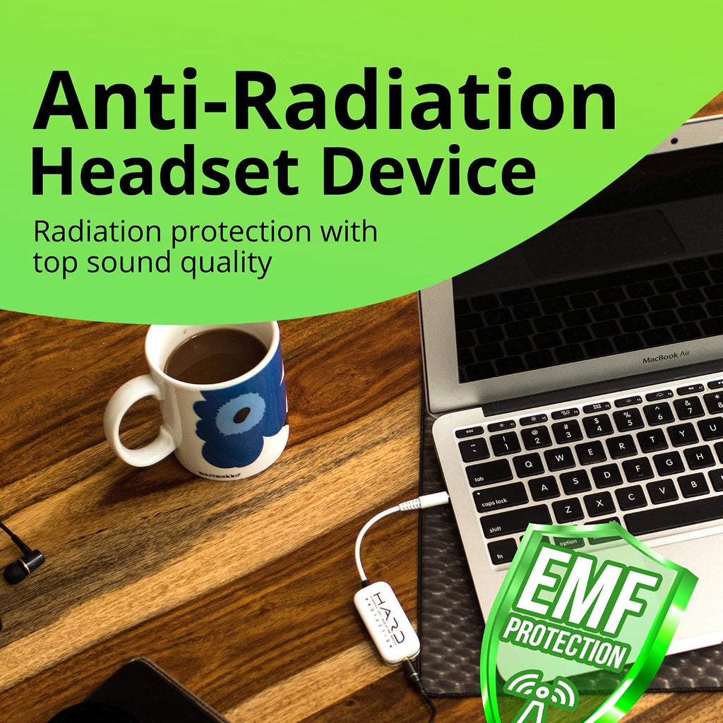 Shield Your Body Headset anti Radiation Device, EMF Blocker Wire Headphone Accessory, Functional Air Tube Alternative with Improved Audio Quality, Compatible with 5G Devices and 3.5Mm Headphones