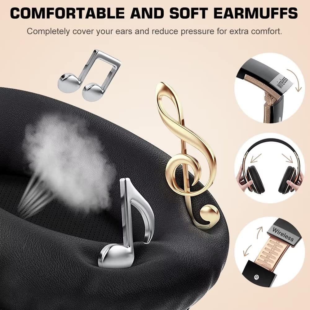 6S Bluetooth Headphones Over-Ear, Hi-Fi Stereo Foldable Wireless Stereo Headsets Earbuds with Built-In Mic, Volume Control, FM for Iphone/Samsung/Ipad/Pc (Blue)