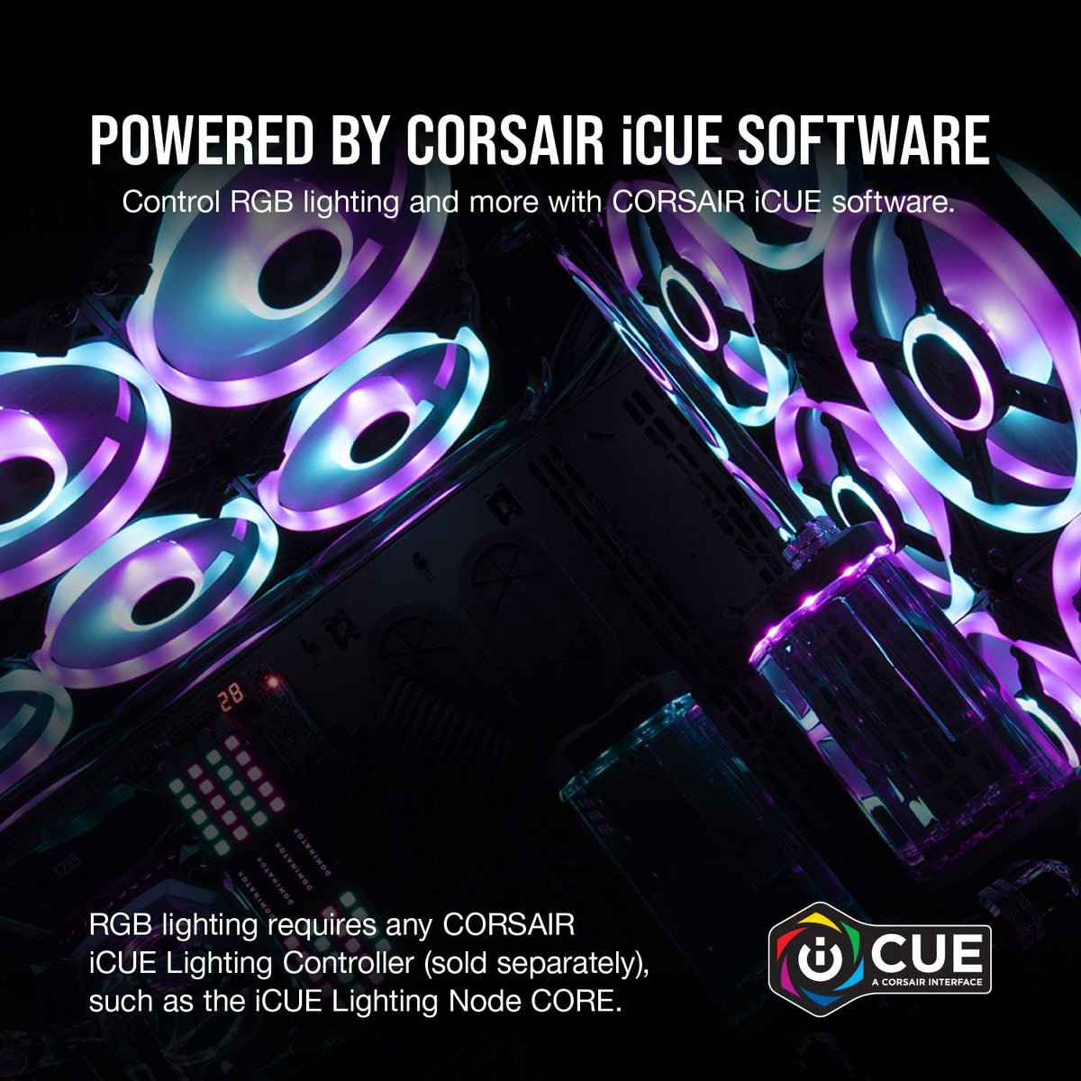 QL Series, Ql120 RGB, 120Mm RGB LED Fan, Single Pack - Black