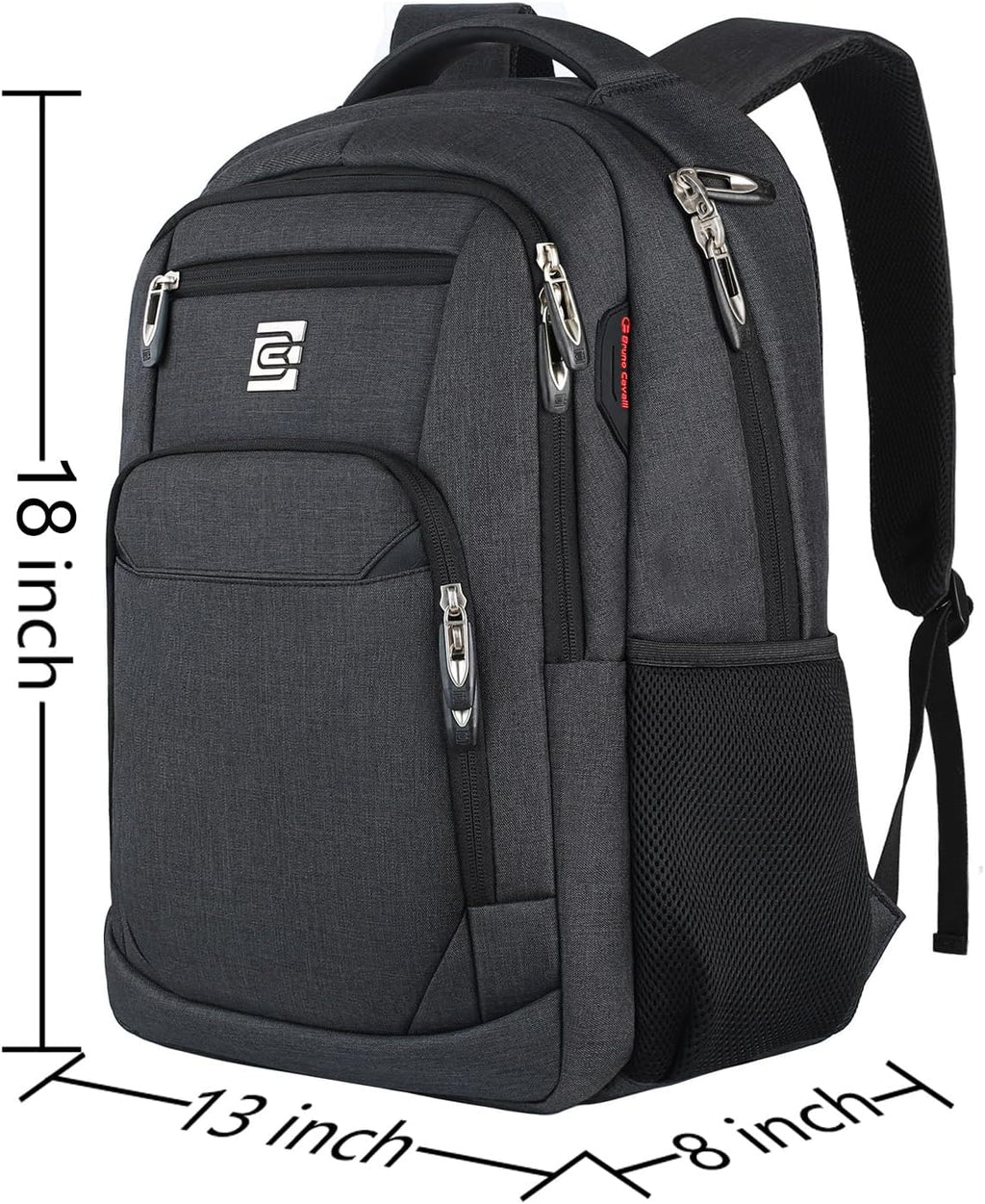 Laptop Backpack,Business Travel anti Theft Slim College Backpack | Water Resistant Durable Computer Bag Gift for Women & Men Fits 15.6 Inch Laptop and Notebook - Black
