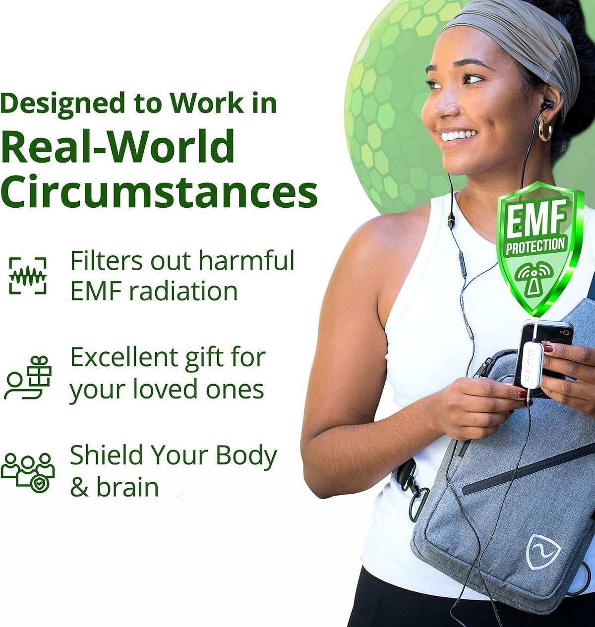 Shield Your Body Headset anti Radiation Device, EMF Blocker Wire Headphone Accessory, Functional Air Tube Alternative with Improved Audio Quality, Compatible with 5G Devices and 3.5Mm Headphones