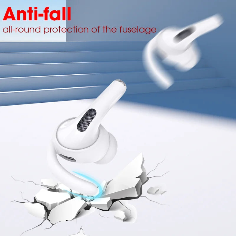 Premium Silicone Ear Hooks for Apple AirPods Pro - Anti-Slip Eartips for Ultimate Comfort and Secure Fit