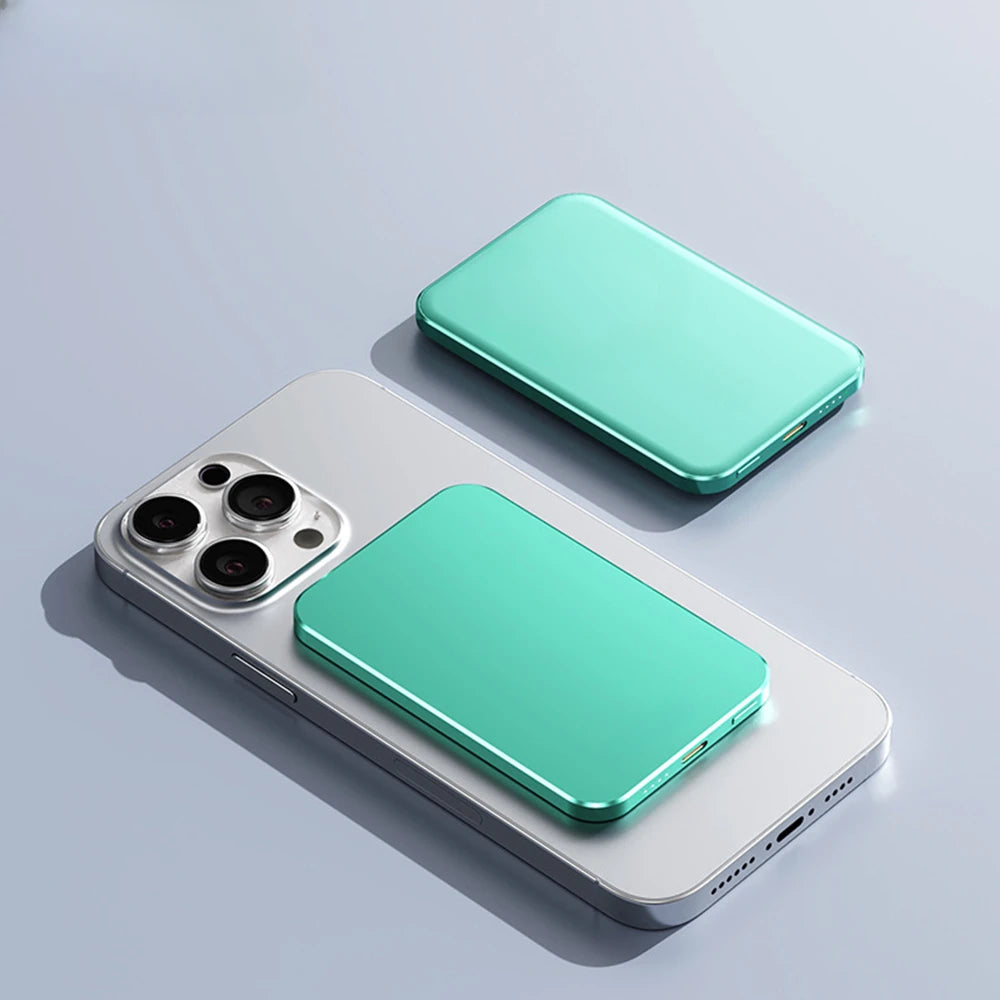 Compact Magnetic Wireless Power Bank 5000mAh - PD20W Charger for MagSafe iPhone, Samsung & Xiaomi