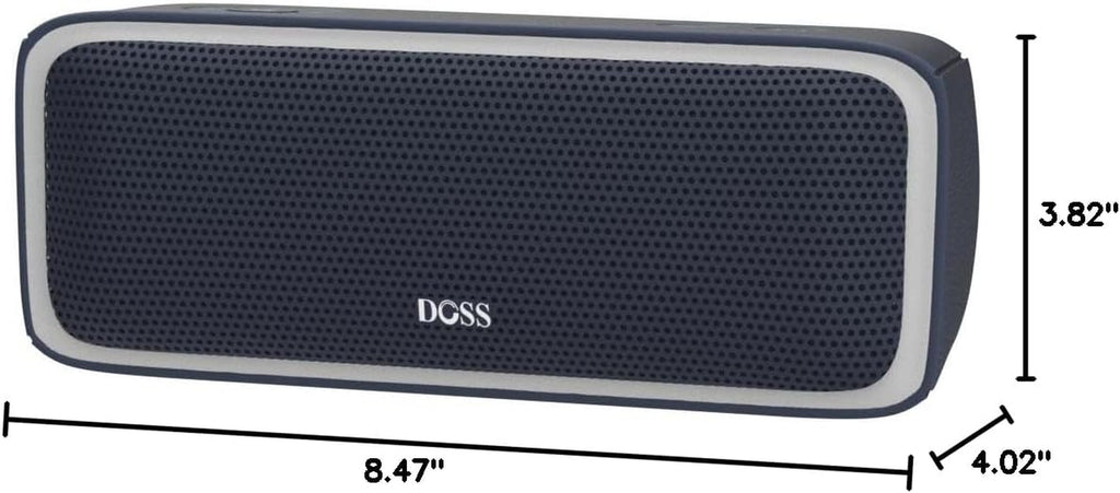 Soundbox Pro Bluetooth Speaker, 20W Stereo Sound, Active Extra Bass | Portable, 20H Playtime, Multi-Colors Lights, Wireless Stereo Pairing, IPX6 Waterproof, Hiking, Camping, Outdoor, House, Blue