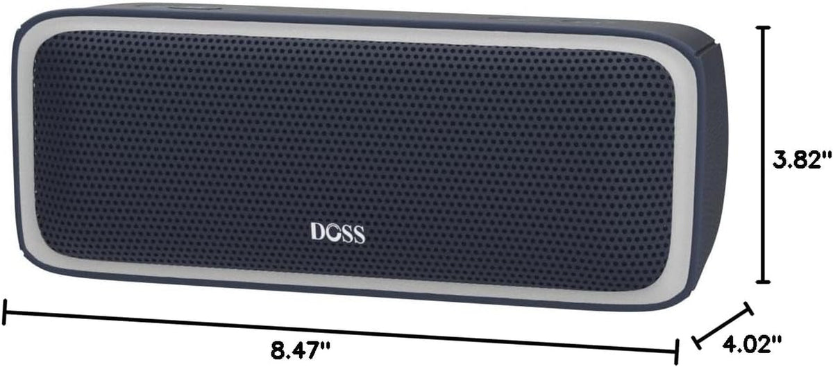 Soundbox Pro Bluetooth Speaker, 20W Stereo Sound, Active Extra Bass | Portable, 20H Playtime, Multi-Colors Lights, Wireless Stereo Pairing, IPX6 Waterproof, Hiking, Camping, Outdoor, House, Blue